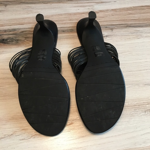 Rsvp Deone Black Nappa leather open-toe mules - Picture 6 of 7